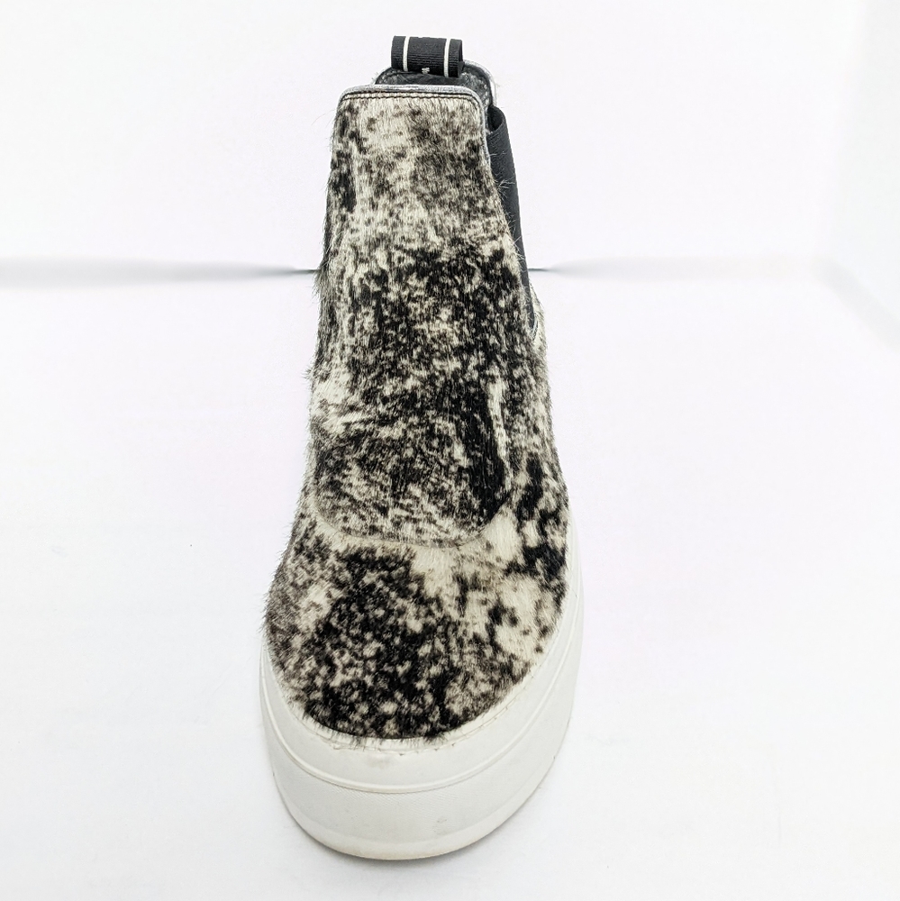 P448 Lucy high top calf hair platform sneakers - Picture 9 of 16